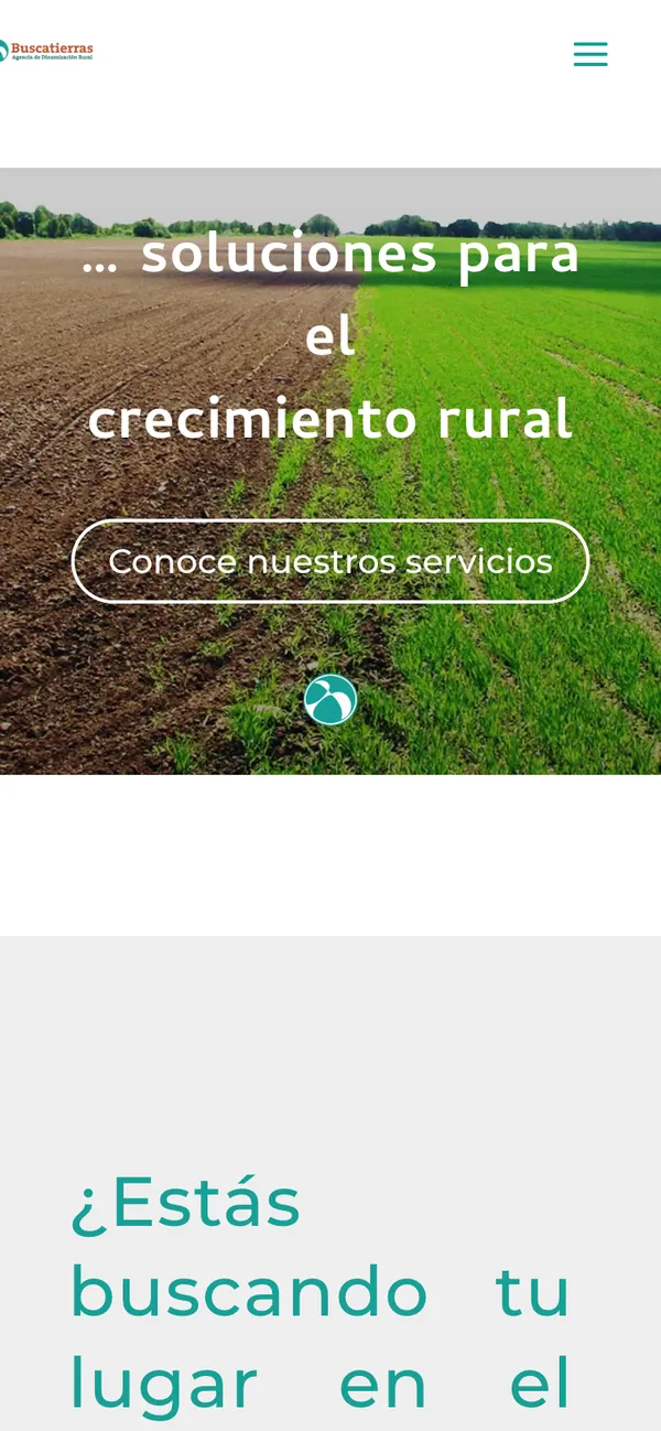 Buscatierras en el móvil