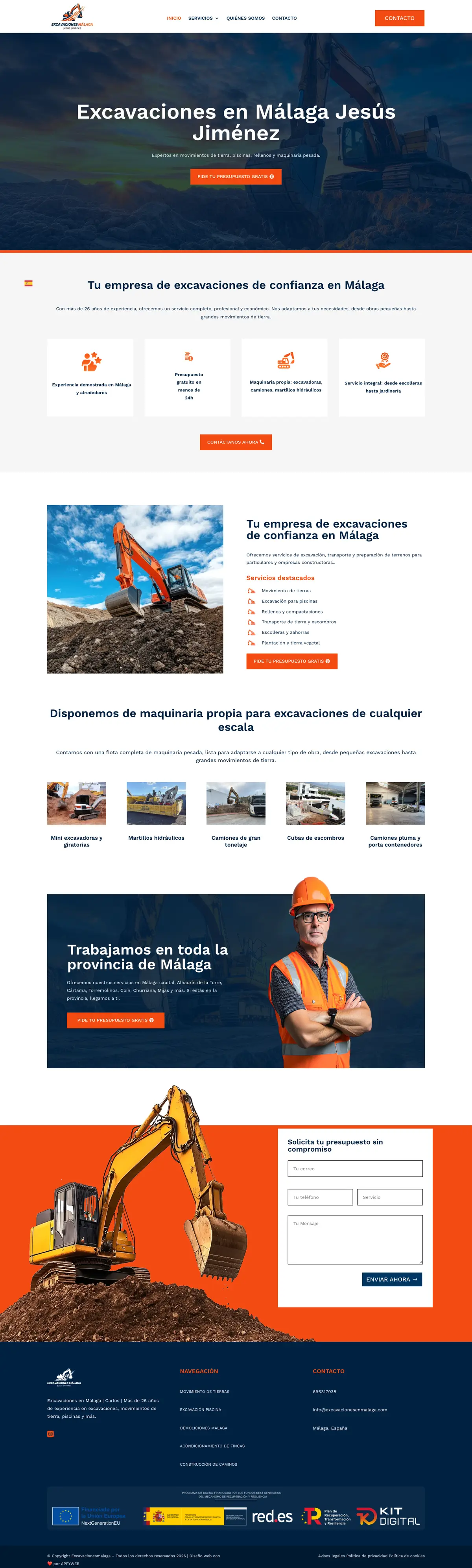 Página completa de Excavaciones Jesús Jiménez