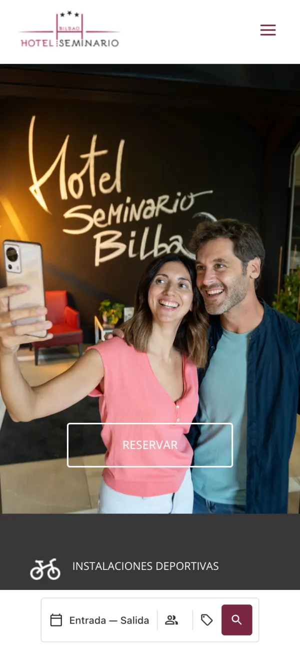 Hotel Seminario Bilbao en el móvil