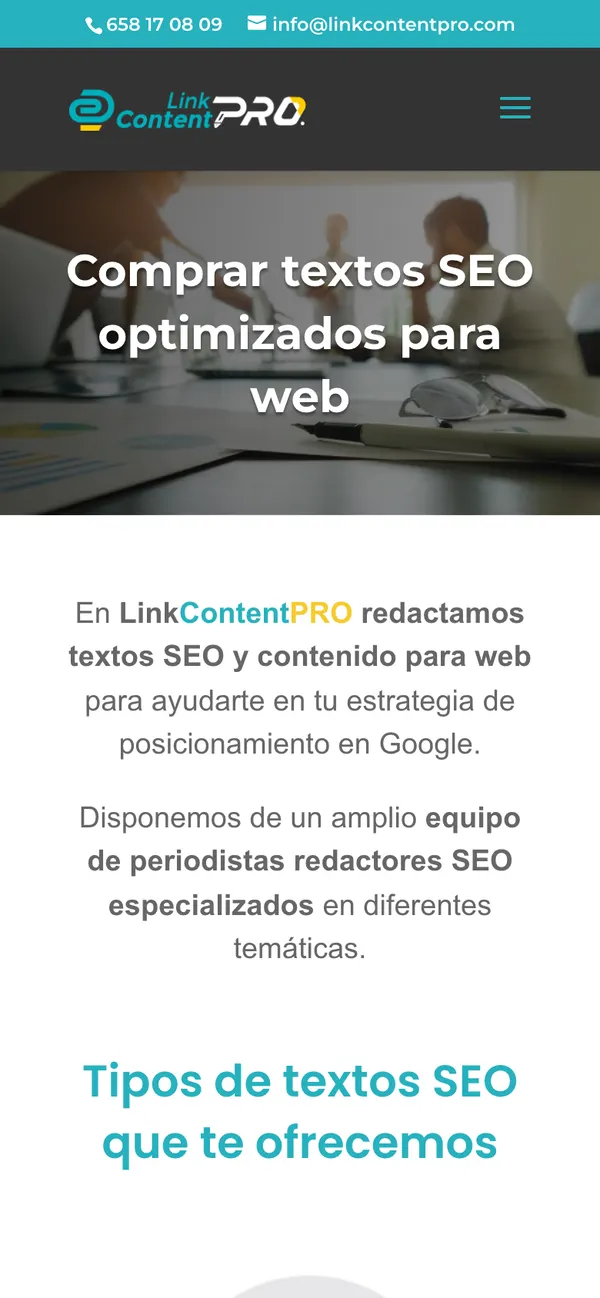 LinkContentPro en el móvil