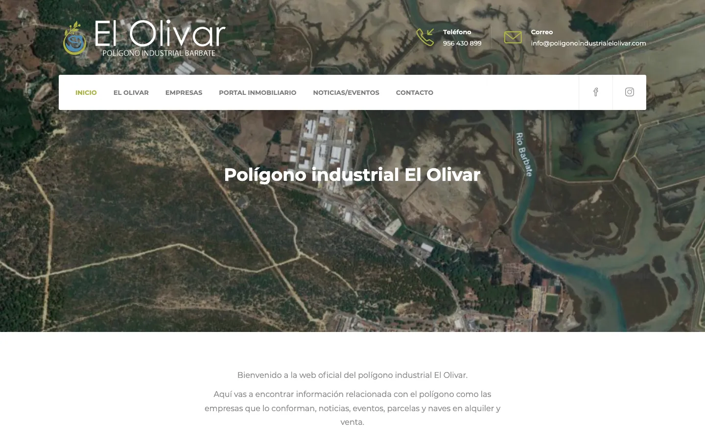 Página de inicio de Polígono Industrial El Olivar